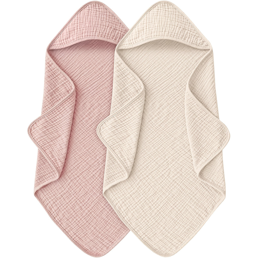 Serviettes de bain en gaze de couleur unie, conception épaissie — Monptitlou