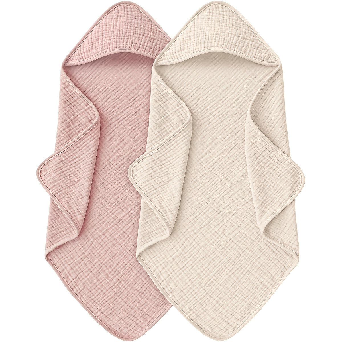 Serviettes de bain en gaze de couleur unie, conception épaissie — Monptitlou Image