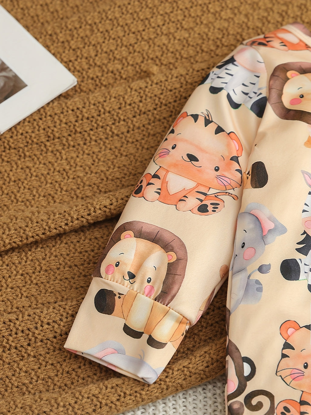 Ensembles de 6 pièces pour filles à imprimé animalier et dessin animé — Monptitlou