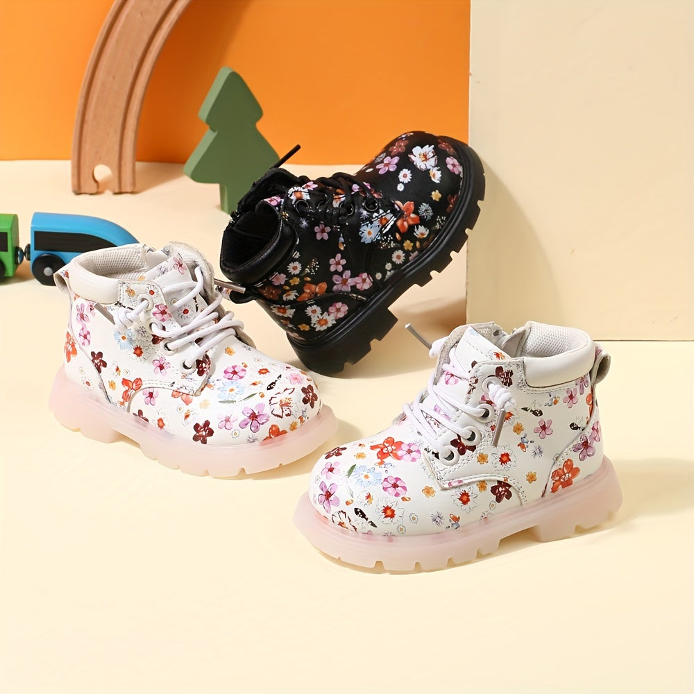 Bottes tendance à imprimé floral pour bébés filles — Monptitlou