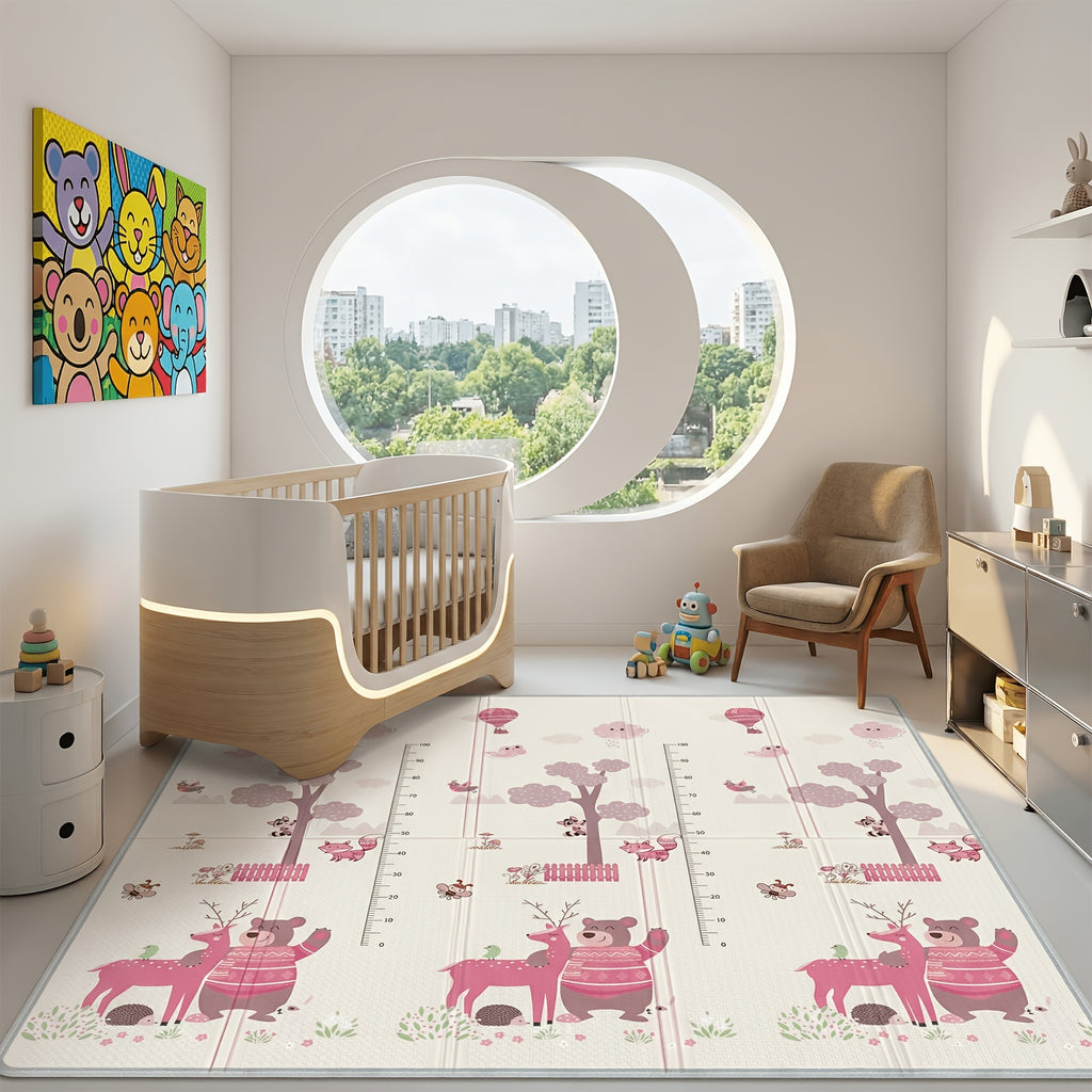 Tapis de jeu extra large 180x150cm, design réversible, mousse XPE — Monptitlou