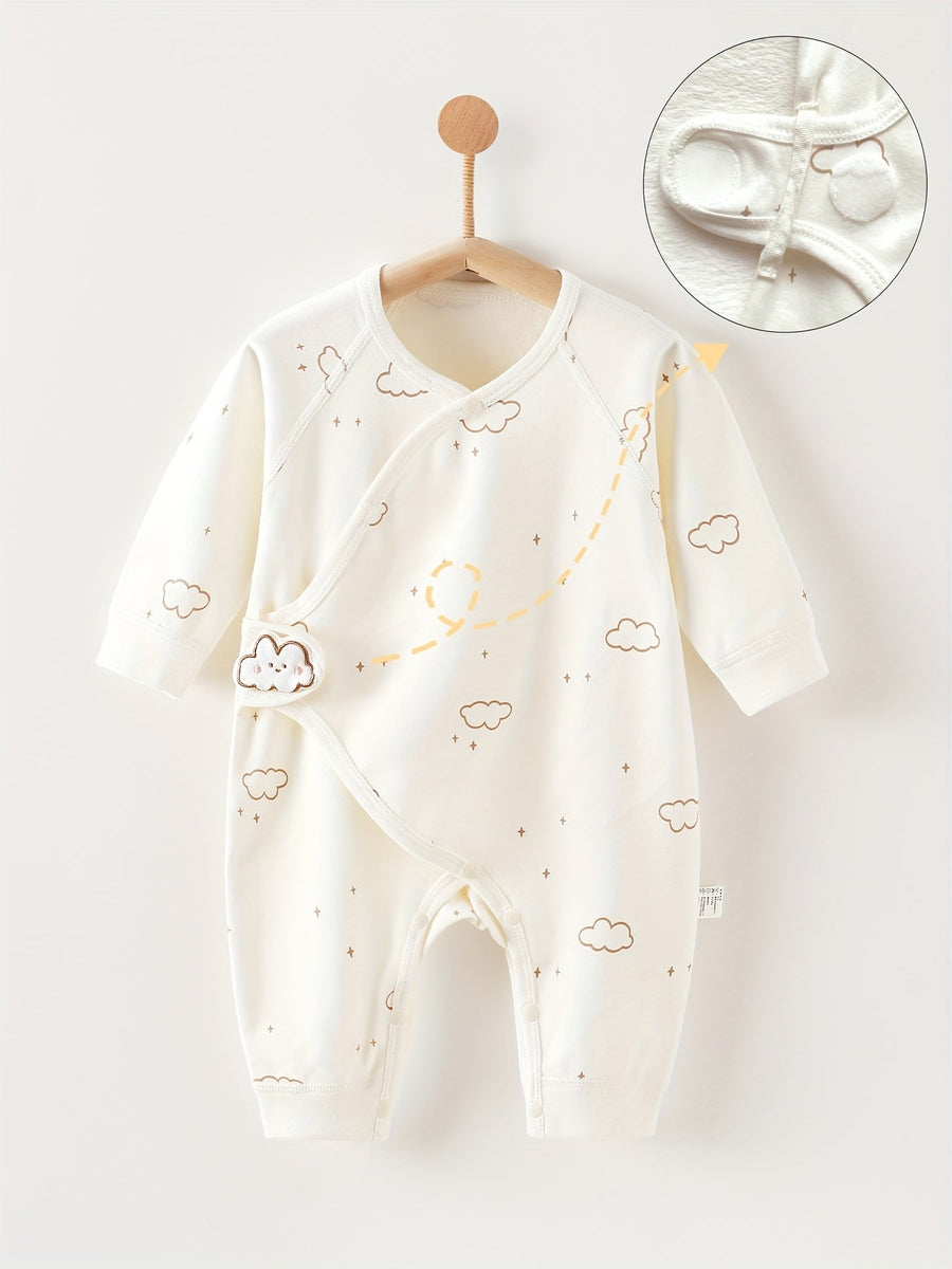 [Body bébé nuage rêveur] Body bébé 2026 printemps automne hiver nouveau style, tissu tricot doux absorbant la transpirat