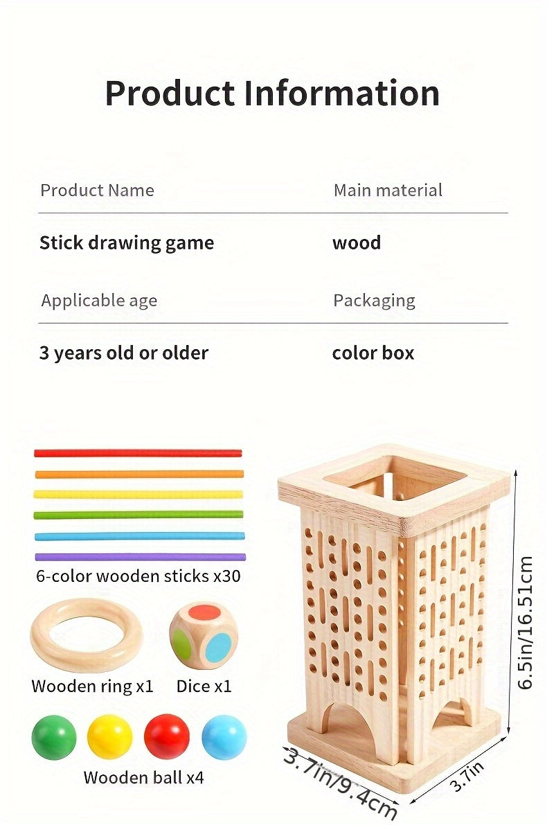 Jouets éducatifs en bois, jeux de société interactifs pour plusieurs — Monptitlou