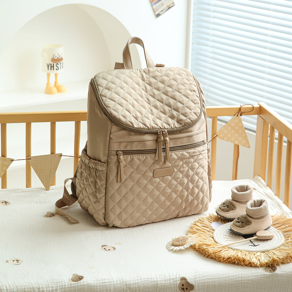 [Sac matelassé carreaux] Sac à dos matelassé à carreaux — Monptitlou