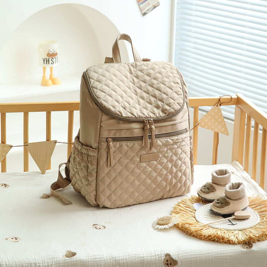 [Sac matelassé carreaux] Sac à dos matelassé à carreaux — Monptitlou