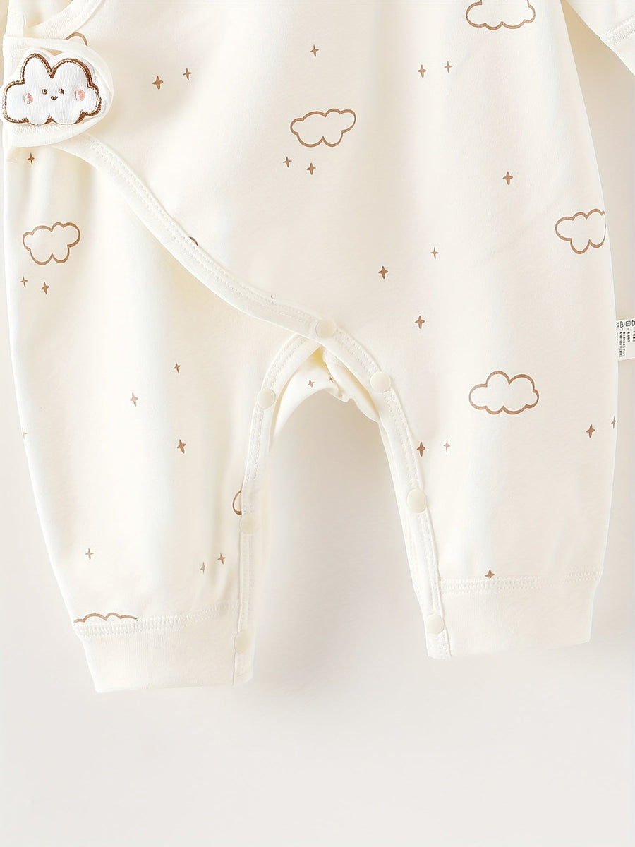 [Body bébé nuage rêveur] Body bébé 2026 printemps automne hiver nouveau style, tissu tricot doux absorbant la transpirat