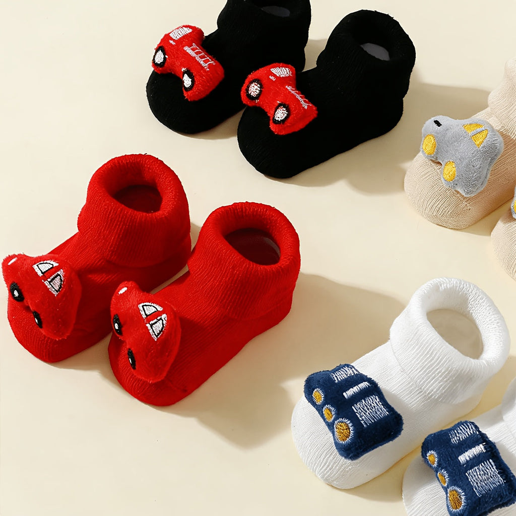 Paires de chaussettes bébé adorables 3D en couleurs polyvalentes noir — Monptitlou
