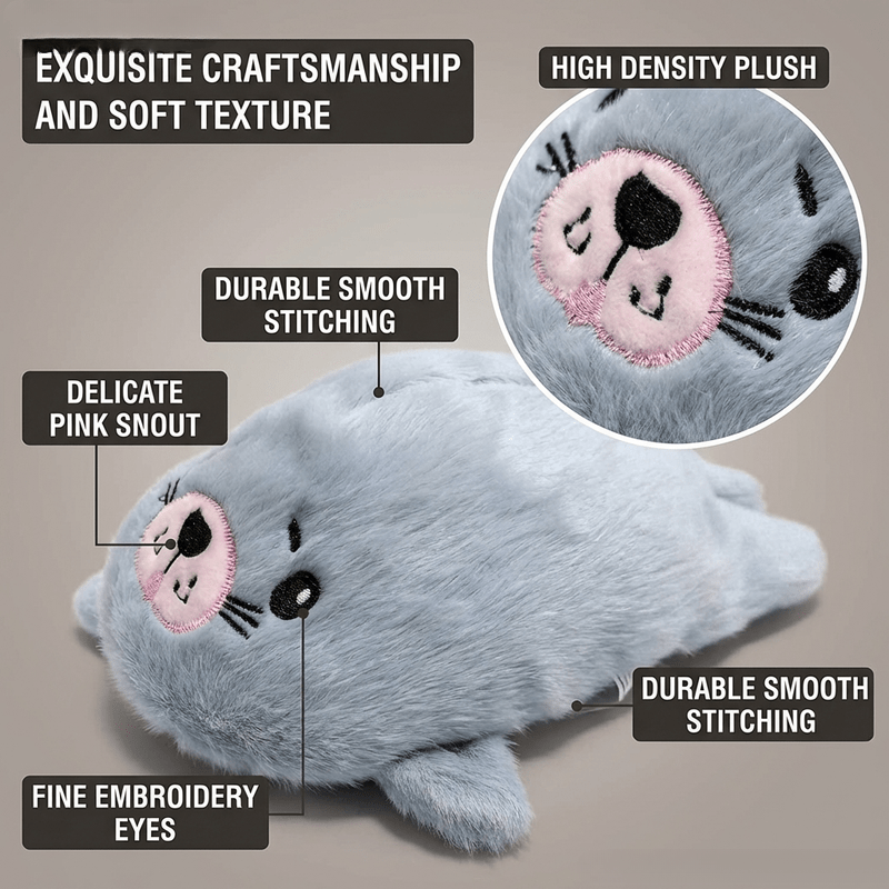 Peluches mignonnes de petit phoque, couleur aléatoire — Monptitlou