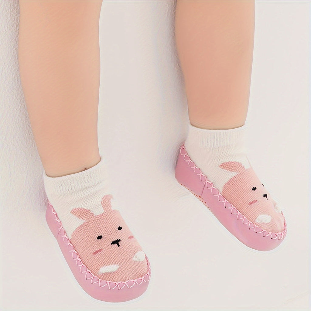 [Chaussettes Anti-Dérapantes] 1 Paire de Chaussettes et Chaussures pour Bébé, Léger et Confortable, Chaussettes Anti-Dér