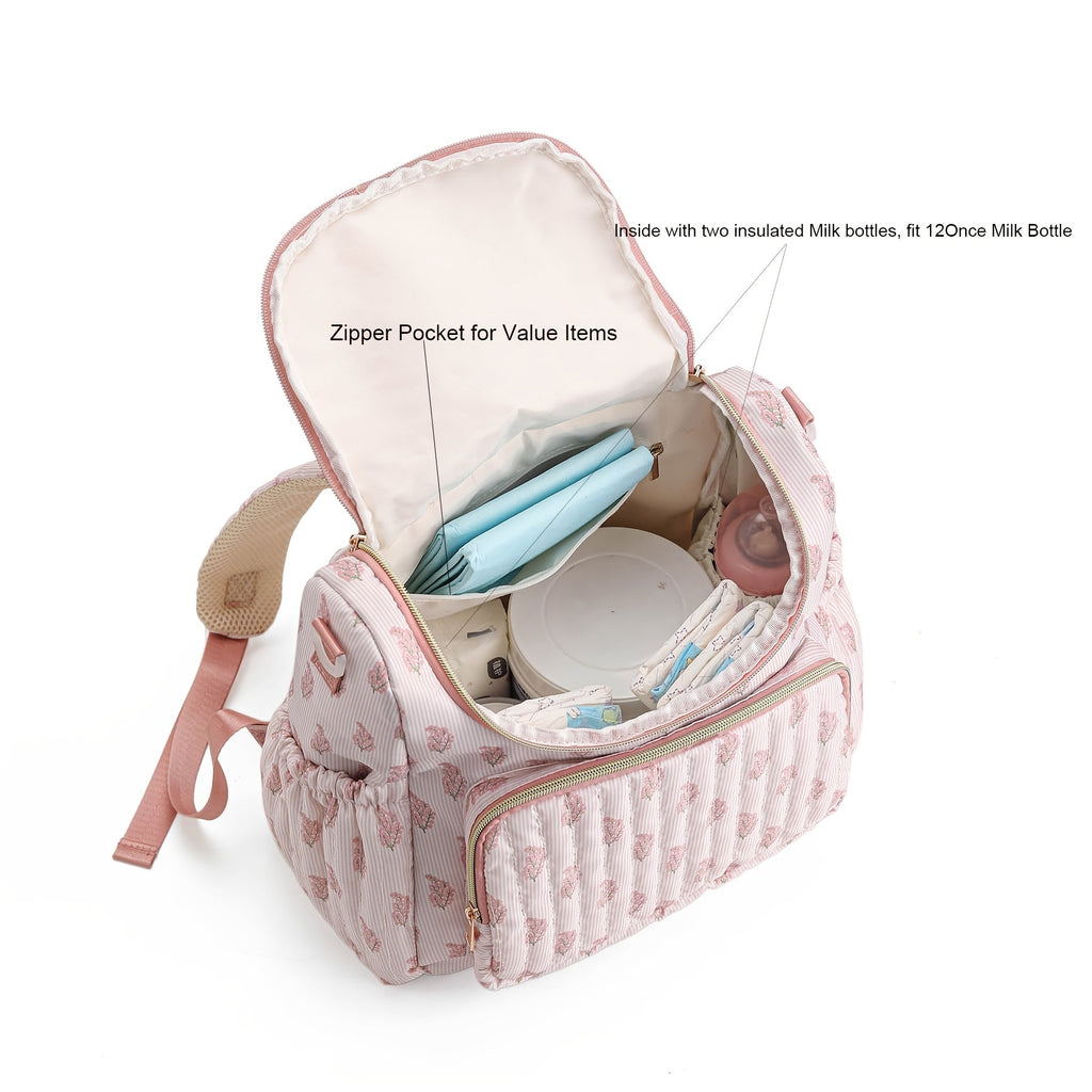 1 sac à dos à langer matelassé pour maman et papa, sac à langer léger — Monptitlou