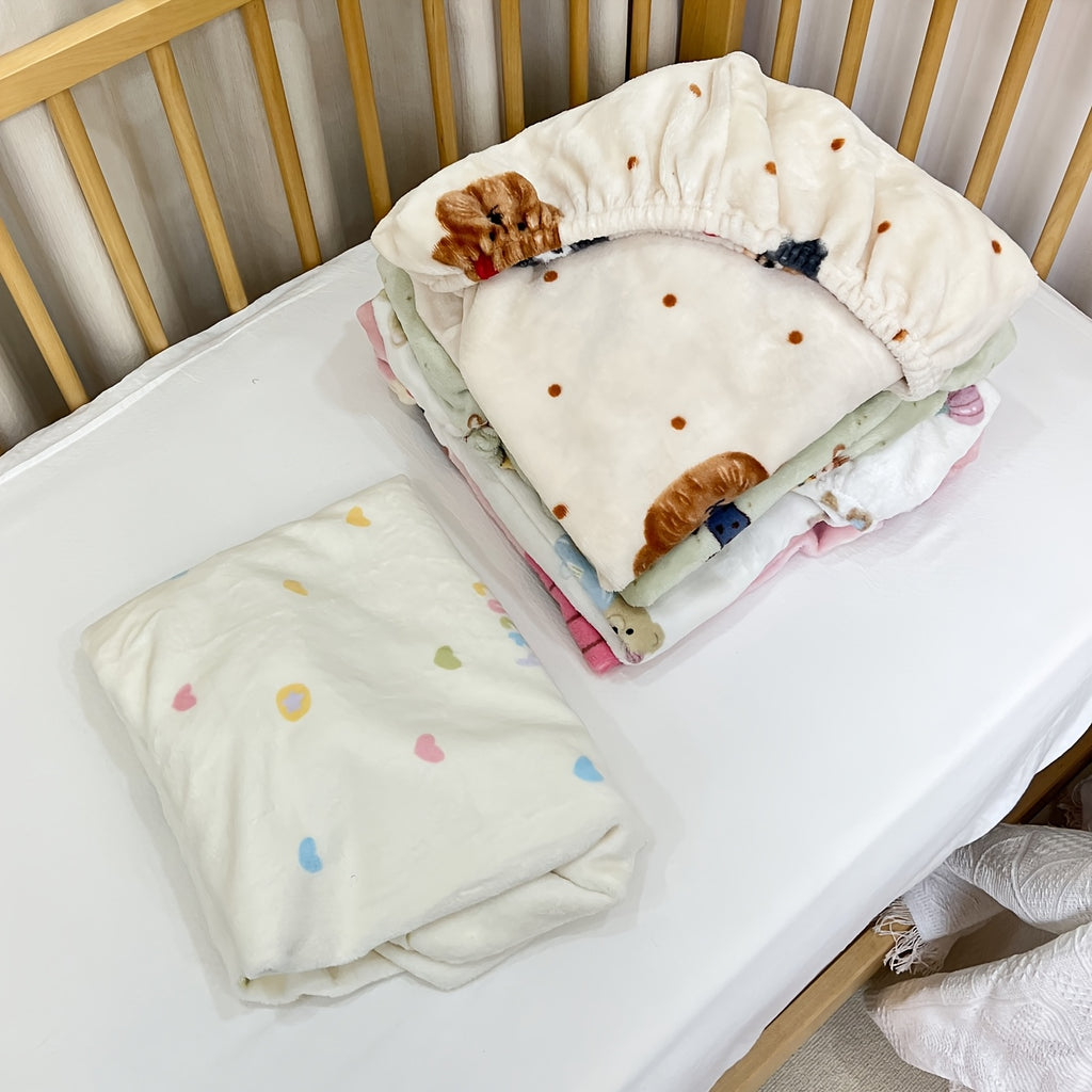 Drap-housse en peluche pour bébé, couvre-matelas épais — Monptitlou