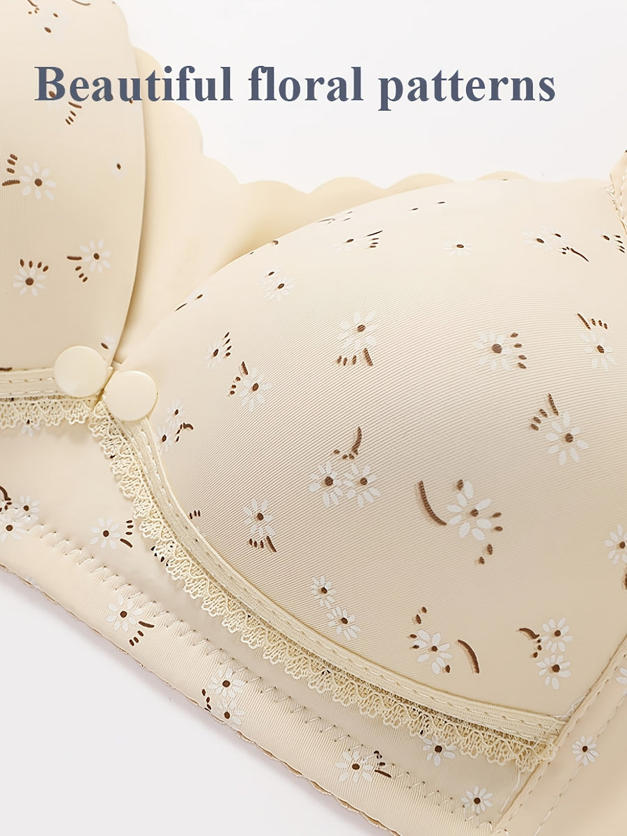 De soutien-gorge à fronces et fermeture avant pour femmes — Monptitlou