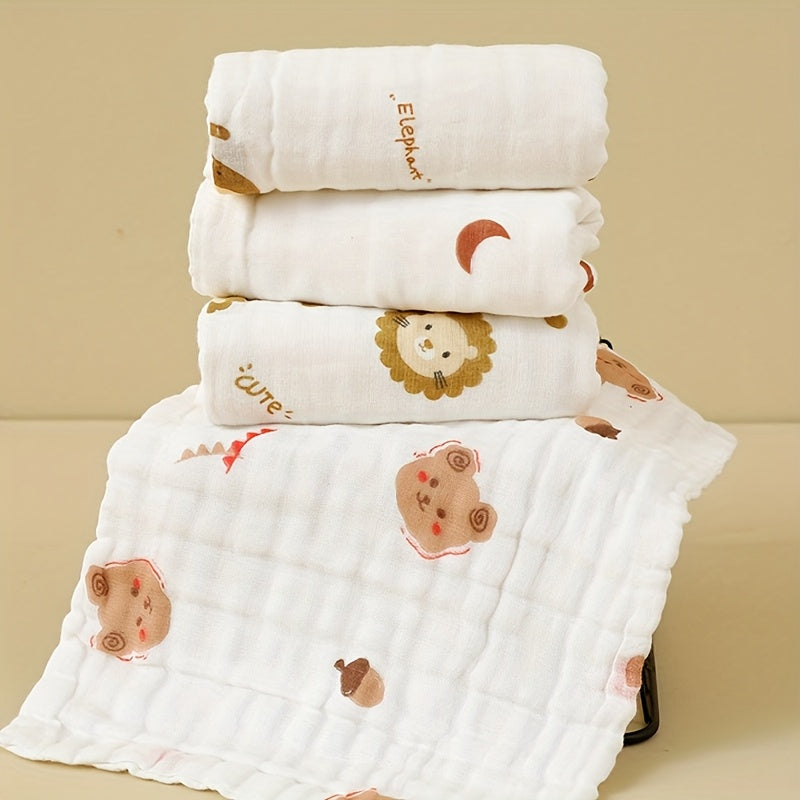 Serviette Carrée Bébé, Motif Cartoon Mignon — Monptitlou