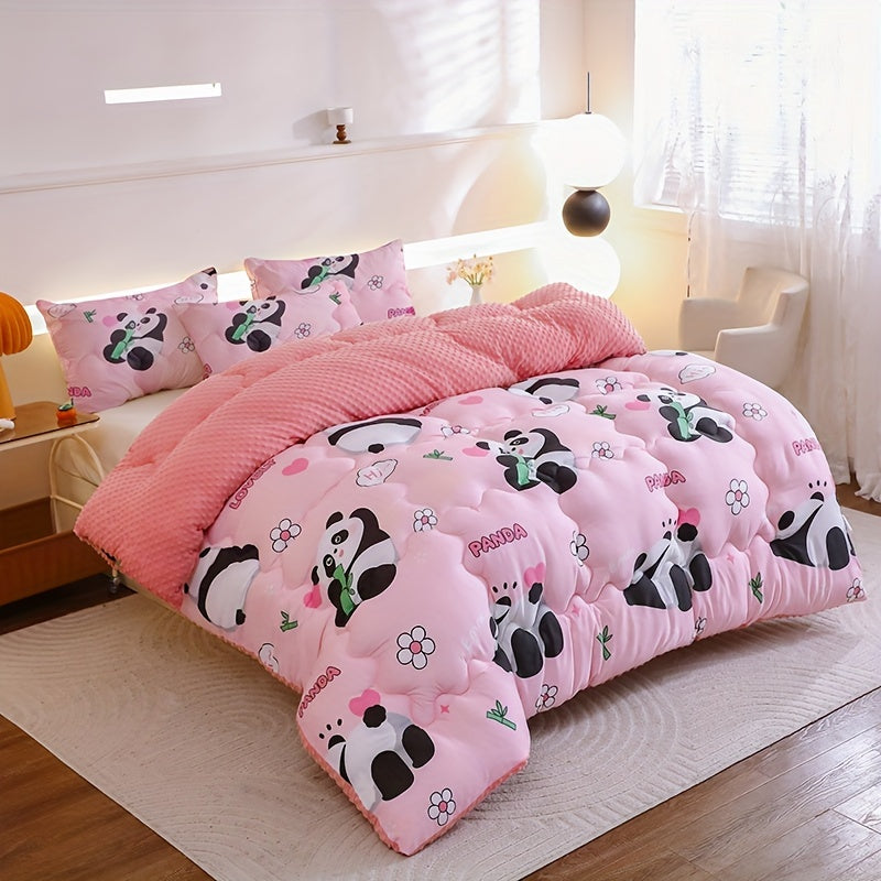 Ensemble de couette 3 pièces Panda Bébé Floral — Monptitlou