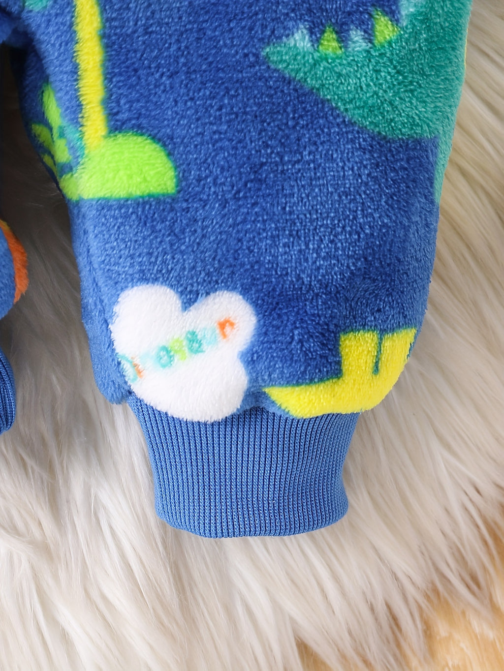 Ensemble 2 pièces sweat à capuche bébé motif petit dinosaure en peluche — Monptitlou
