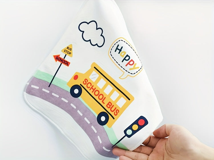 Serviette bébé carrée double épaisseur, serviette à salive — Monptitlou