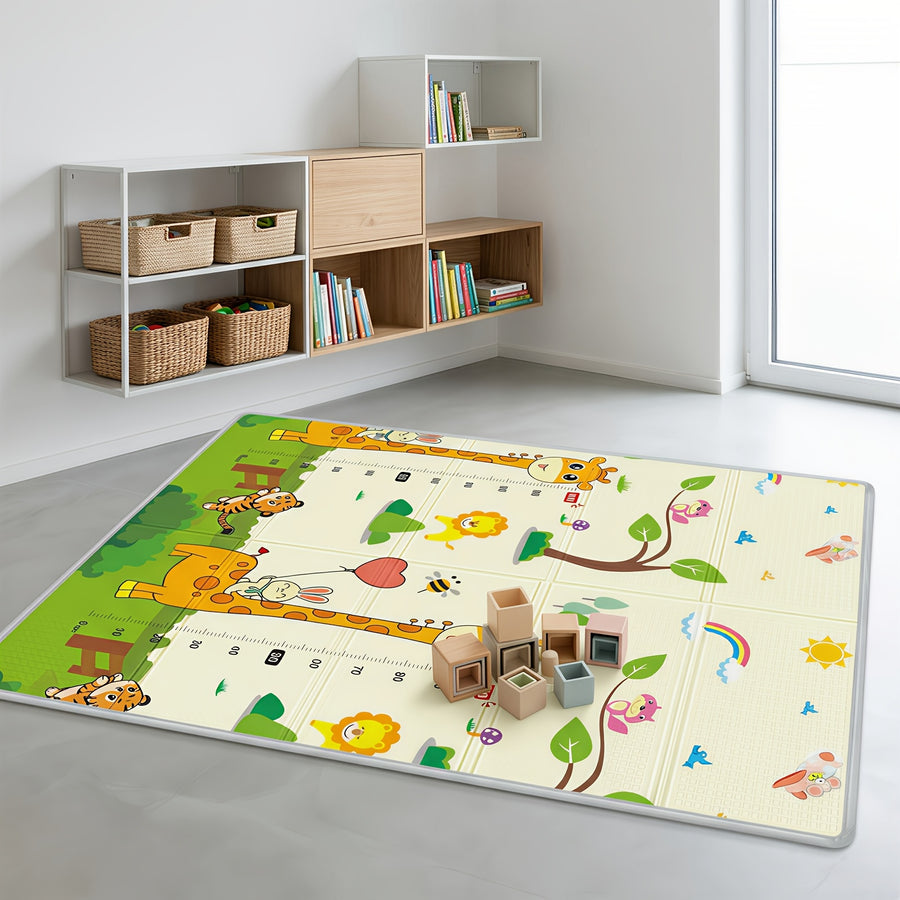 Tapis d'éveil bébé extra large 200X180Cm, conception réversible — Monptitlou