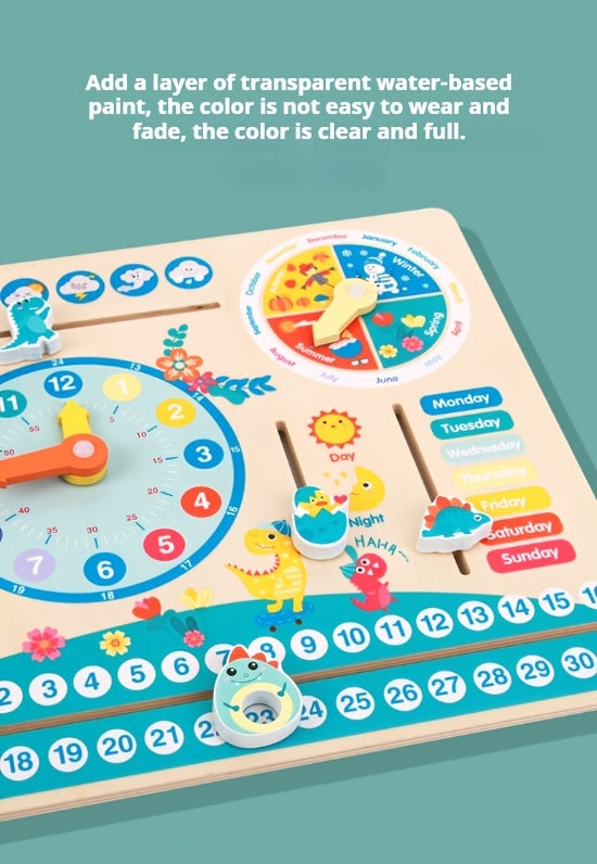 Planche puzzle horloge calendrier — Monptitlou