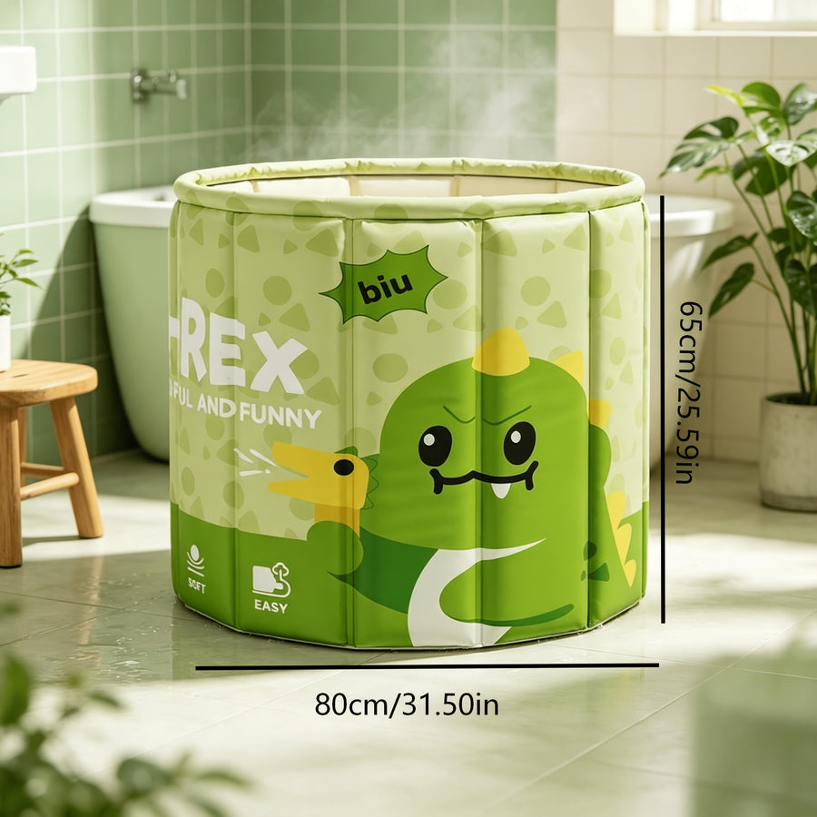 Baignoire portable pliable avec motif de dinosaure — Monptitlou