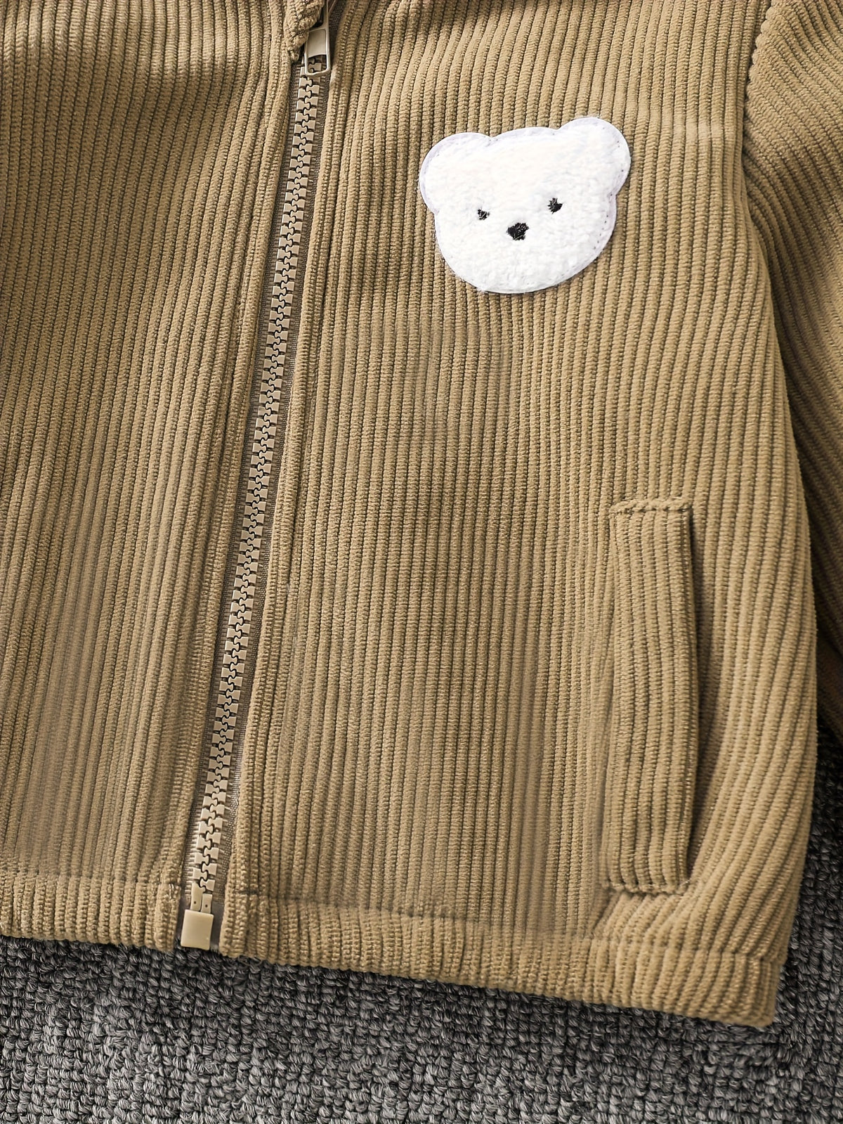 Manteau en velours côtelé à manches longues pour bébé garçon — Monptitlou Image