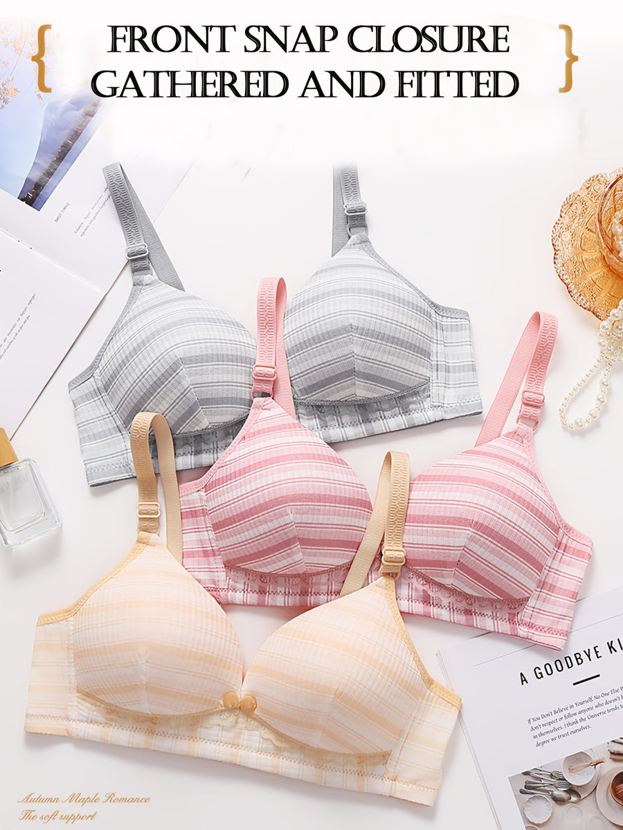 [Soutien-gorge maternité] 3 pièces Soutien-gorge d'allaitement à — Monptitlou