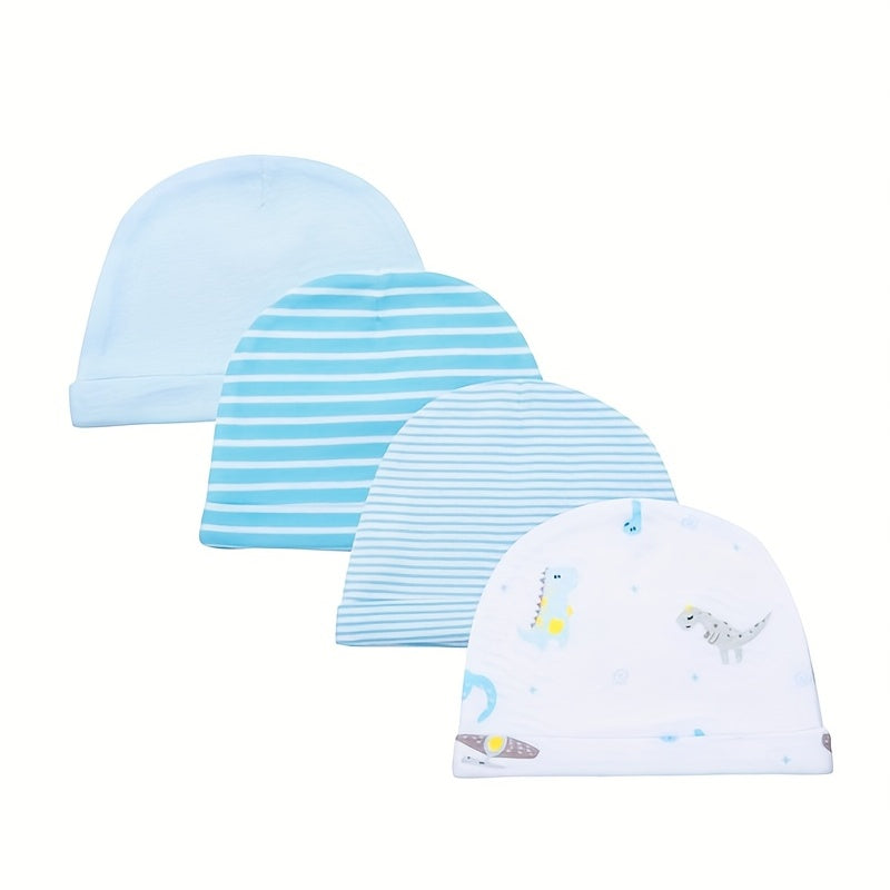 Bleu Foncé, Bleu Clair, Chapeaux À Motifs de Lignes Chapeaux de Bébé En — Monptitlou