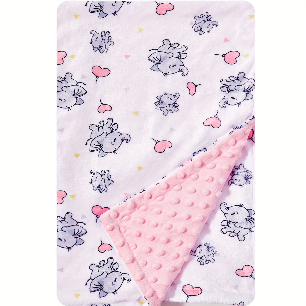 Couverture pour bébé garçon et fille, double épaisseur — Monptitlou