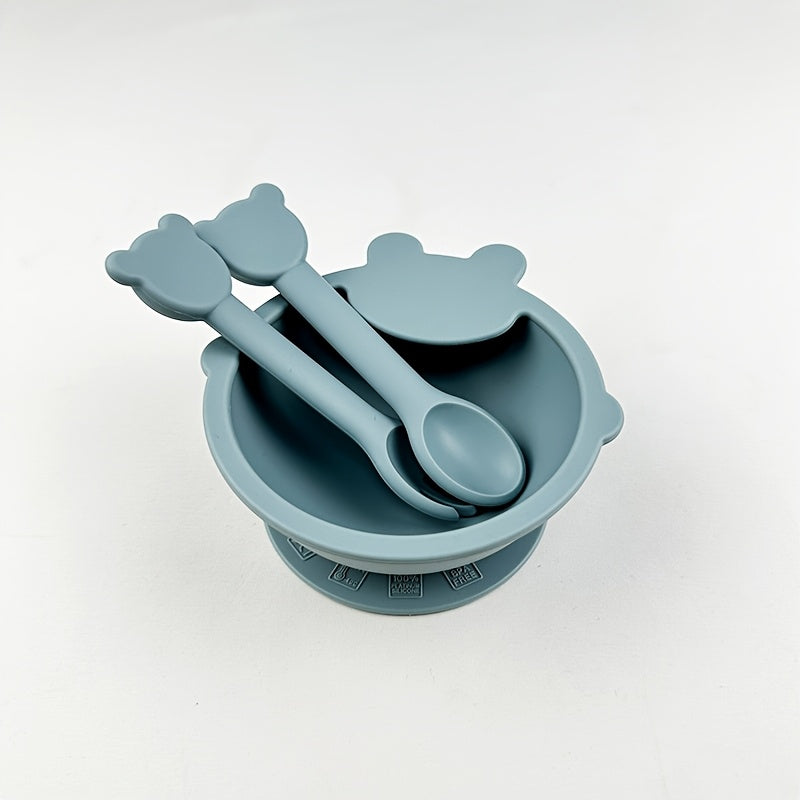 Ensemble de vaisselle pour tout-petits en silicone alimentaire — Monptitlou