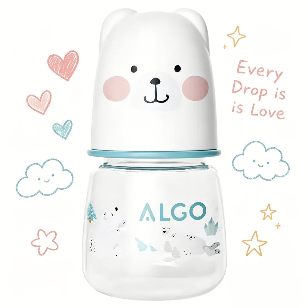 Biberon pour bébé 60 ml, motif ours doux et mignon — Monptitlou