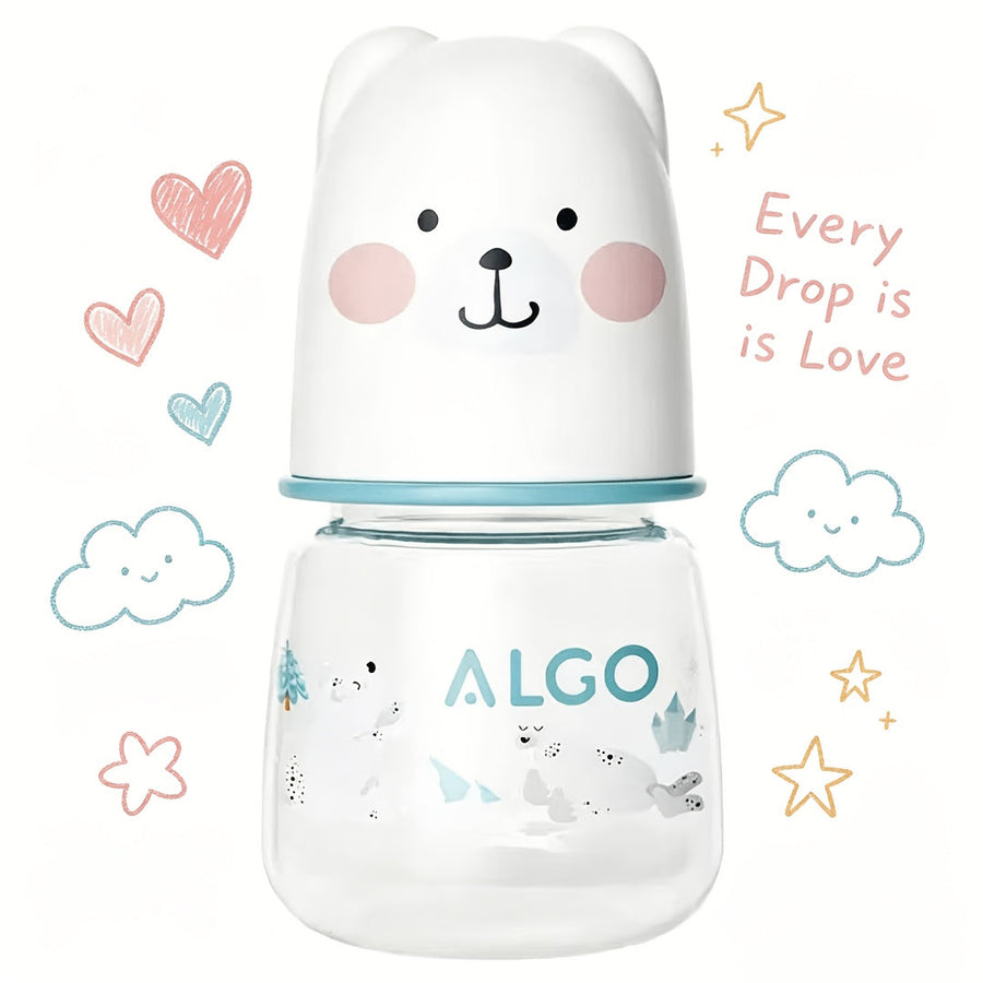 Biberon pour bébé 60 ml, motif ours doux et mignon — Monptitlou