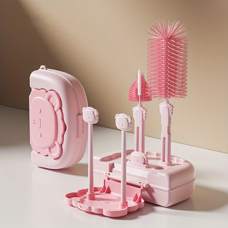 Comprenant un brosse à biberon, une brosse à tétine — Monptitlou