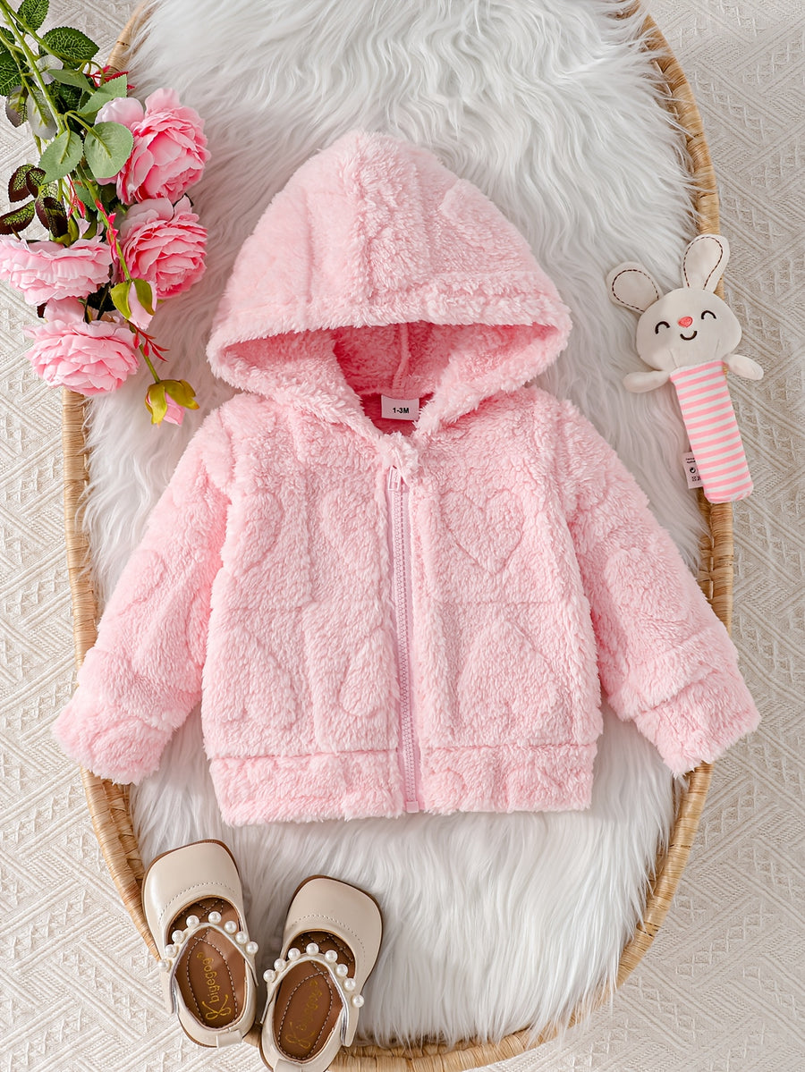Manteau d'hiver décontracté, chaud et mignon pour nouveau-née fille — Monptitlou