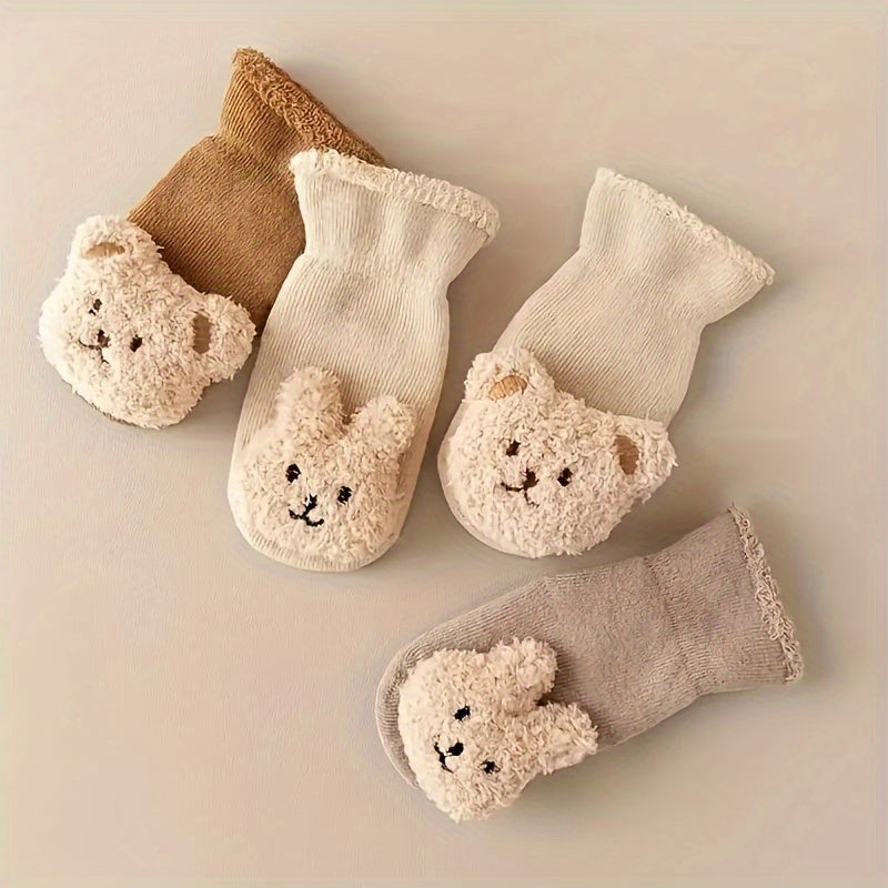 Une Paire de Chaussons Chaussettes Antidérapants pour Nouveau-nées avec — Monptitlou