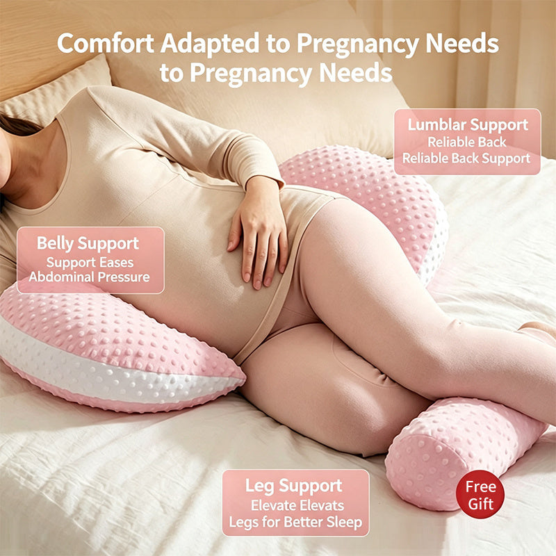 Oreiller de grossesse portable - Support réglable en forme de W — Monptitlou