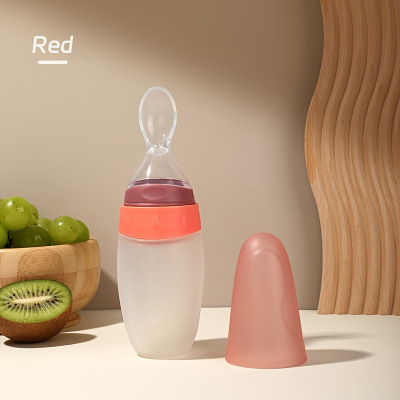 Biberon d'alimentation pour bébé en silicone liquide 100 ml/3 oz — Monptitlou