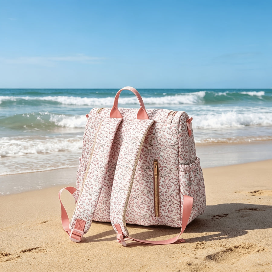 Sac à dos rose à poche avant unique, un essentiel pour la maison — Monptitlou