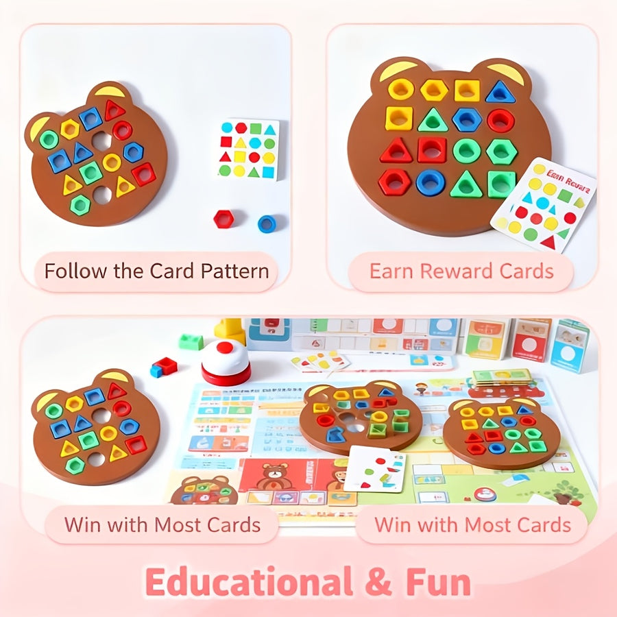 Jeu de construction ours, incluant 1 plateau ours — Monptitlou