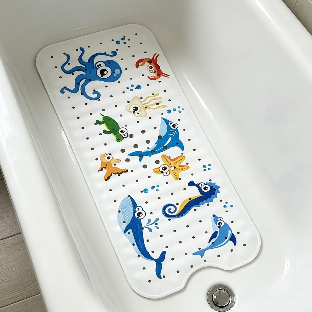 Tapis de bain antidérapant avec motif d'animaux de dessins animés — Monptitlou