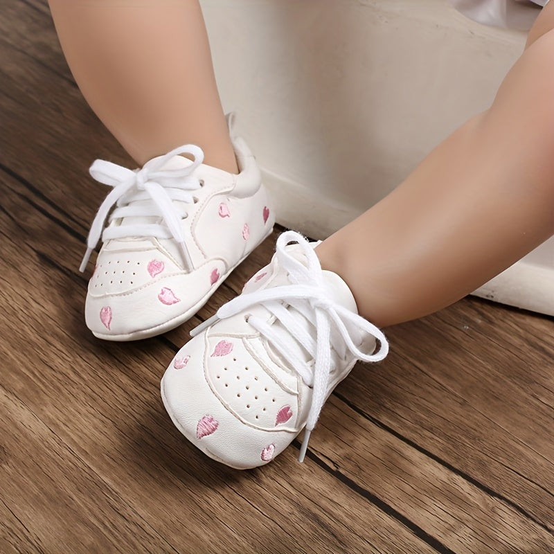 Baskets décontractées pour garçons en PU avec étoiles brodées