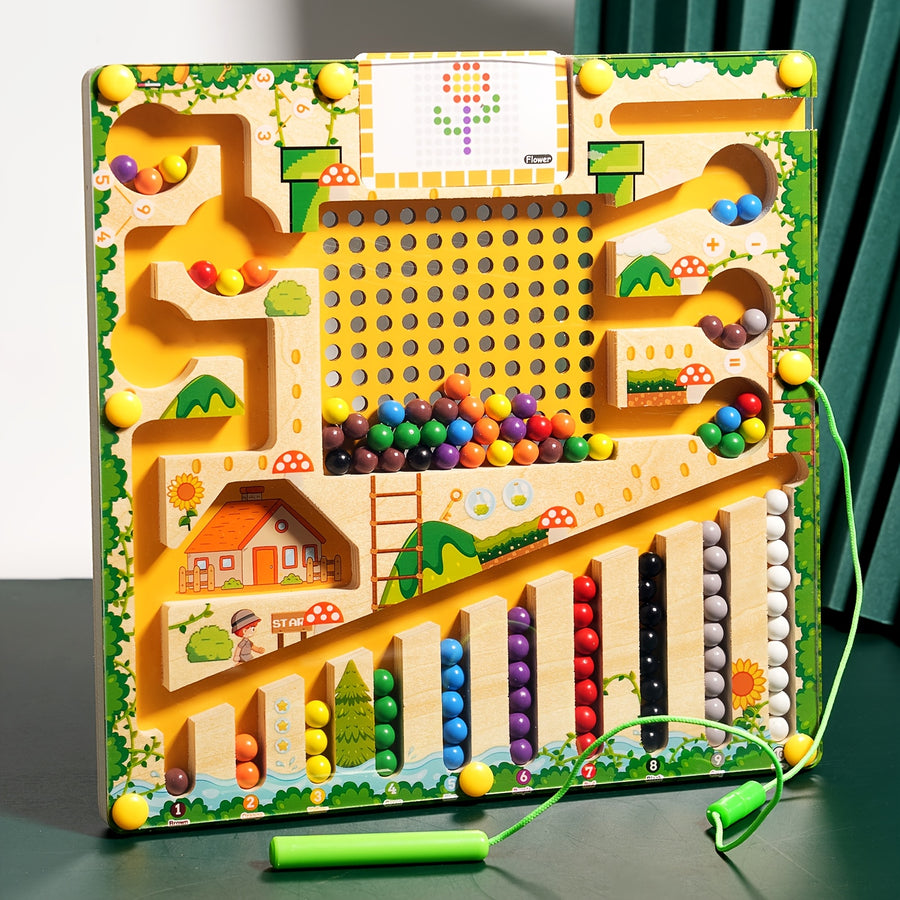 Jeu de labyrinthe magnétique amusant : tri des couleurs, photo 14
