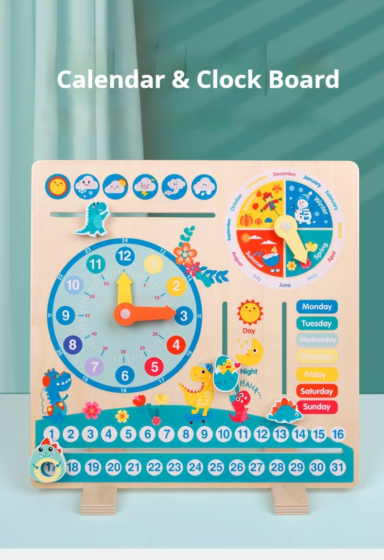 Planche puzzle horloge calendrier — Monptitlou