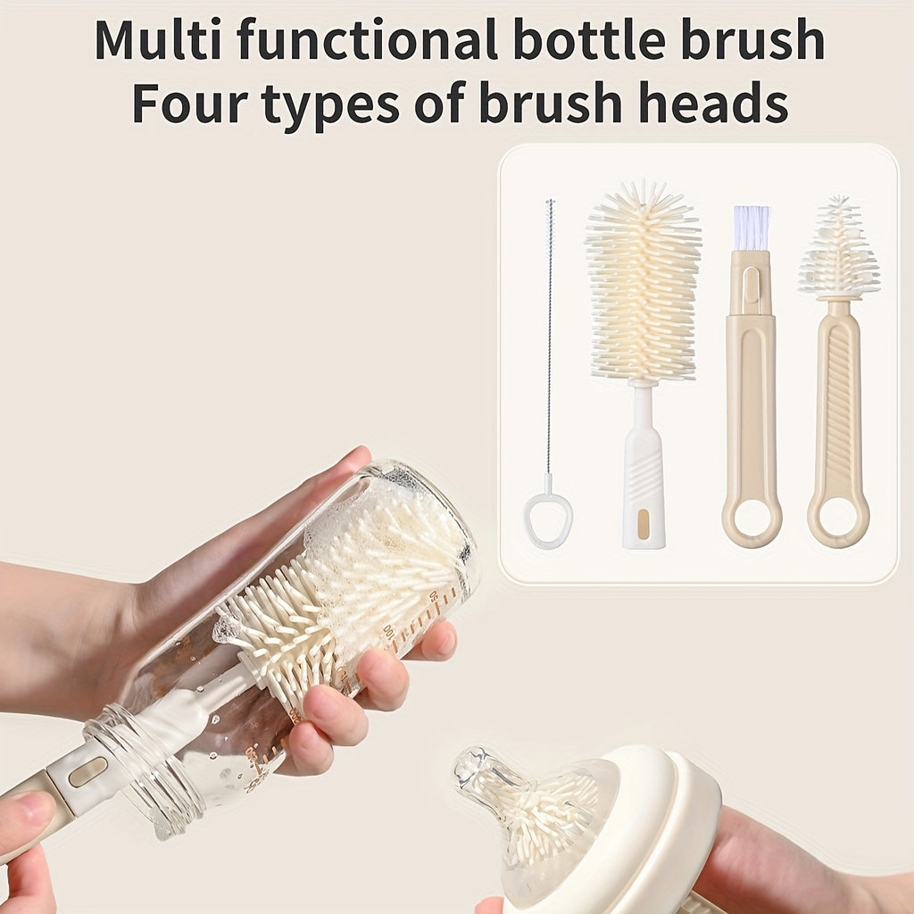 Brosse à biberon en silicone ; Outil de nettoyage de tétines et de — Monptitlou