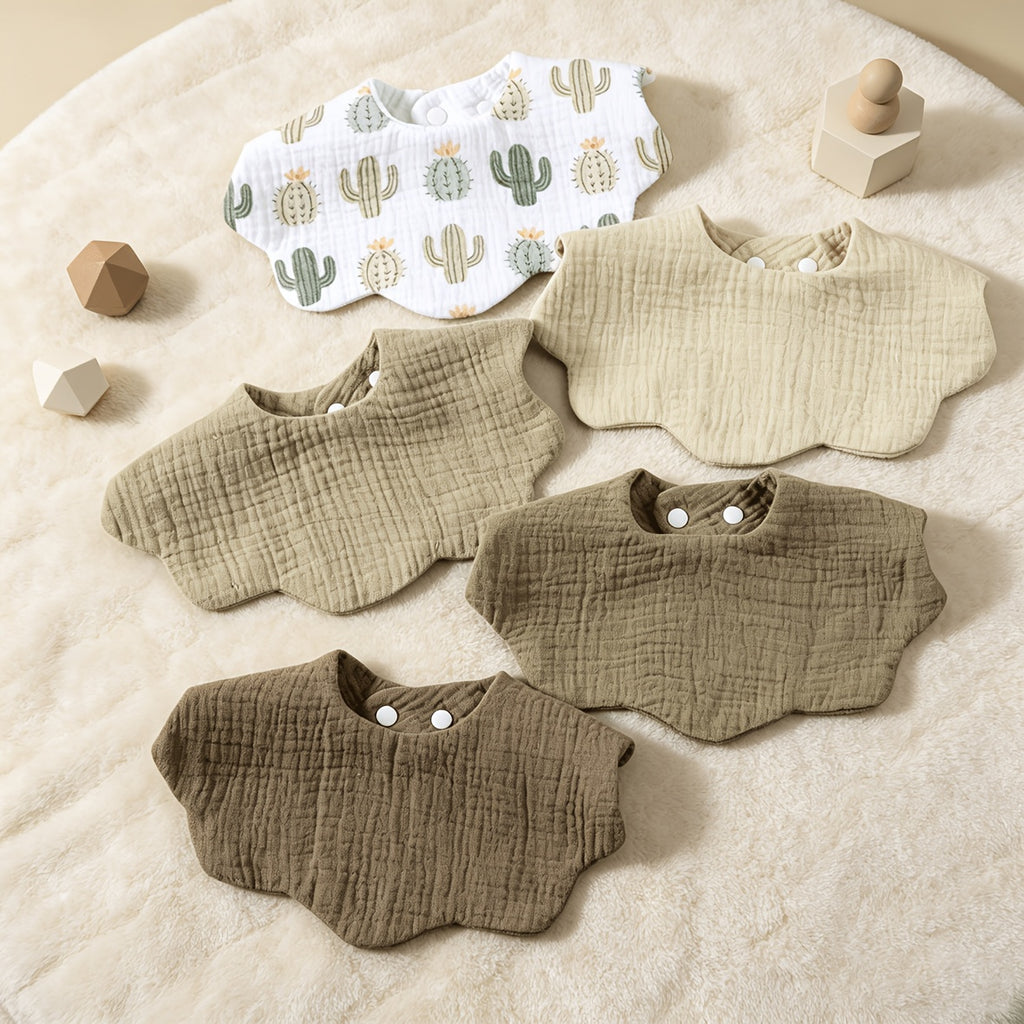 Bavoirs en pur coton pour enfants, garçons et filles — Monptitlou