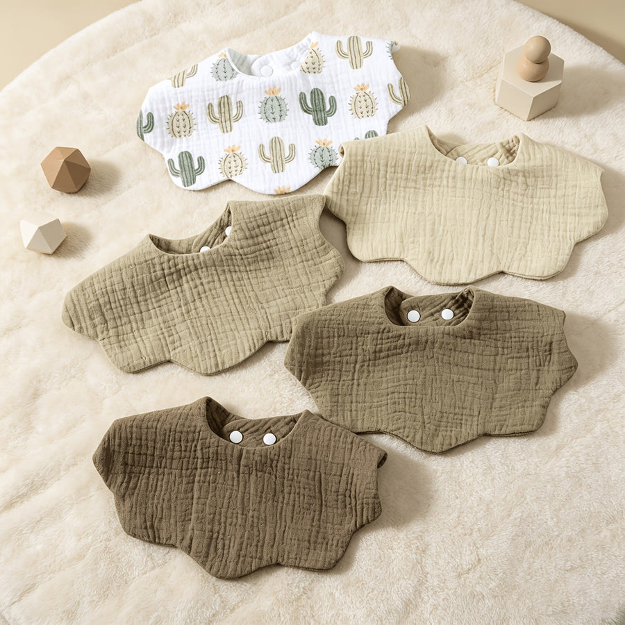 Bavoirs en pur coton pour enfants, garçons et filles — Monptitlou