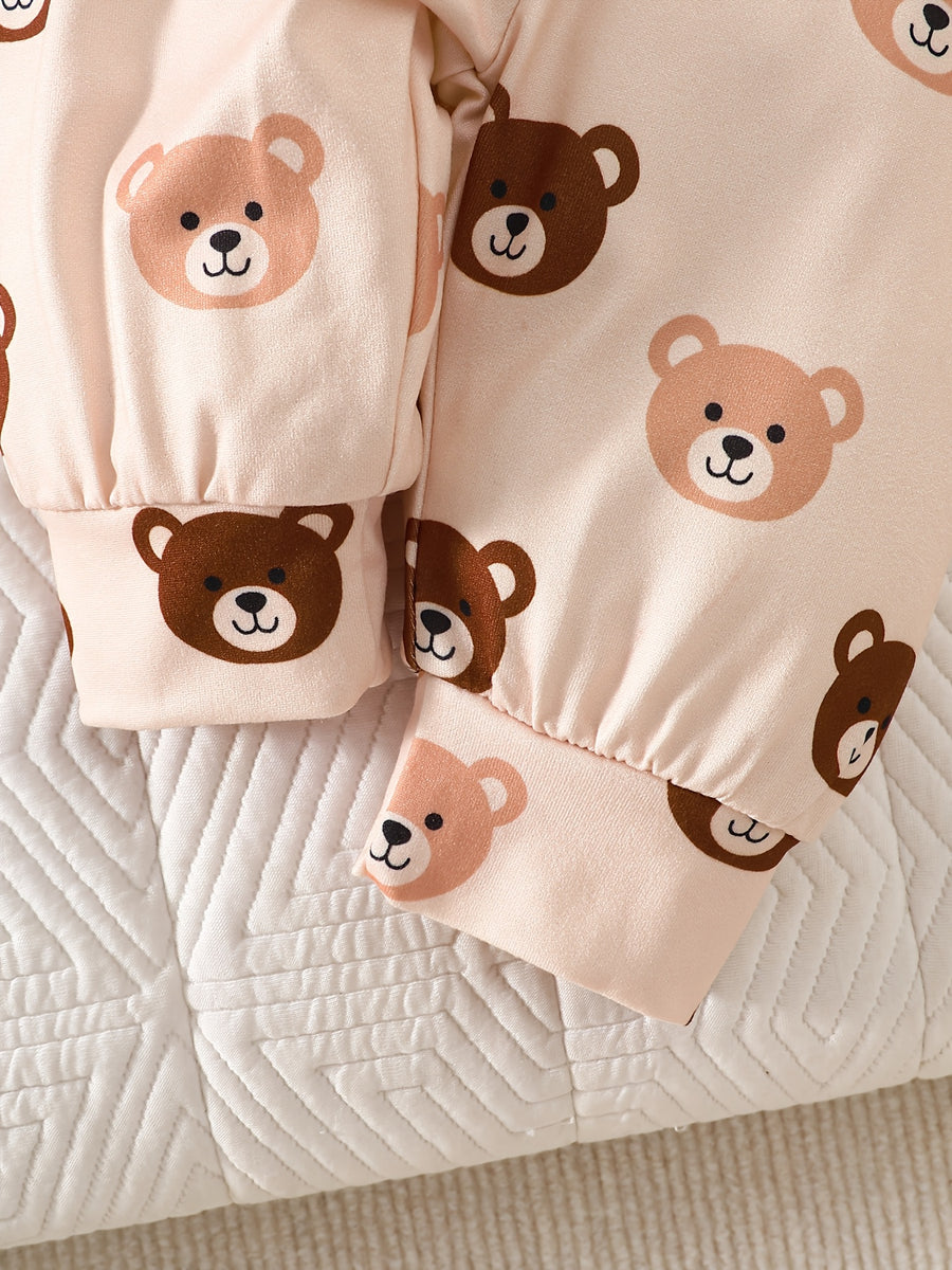 Ensemble 5 pièces bébé ours super mignon : bonnet triangulaire — Monptitlou