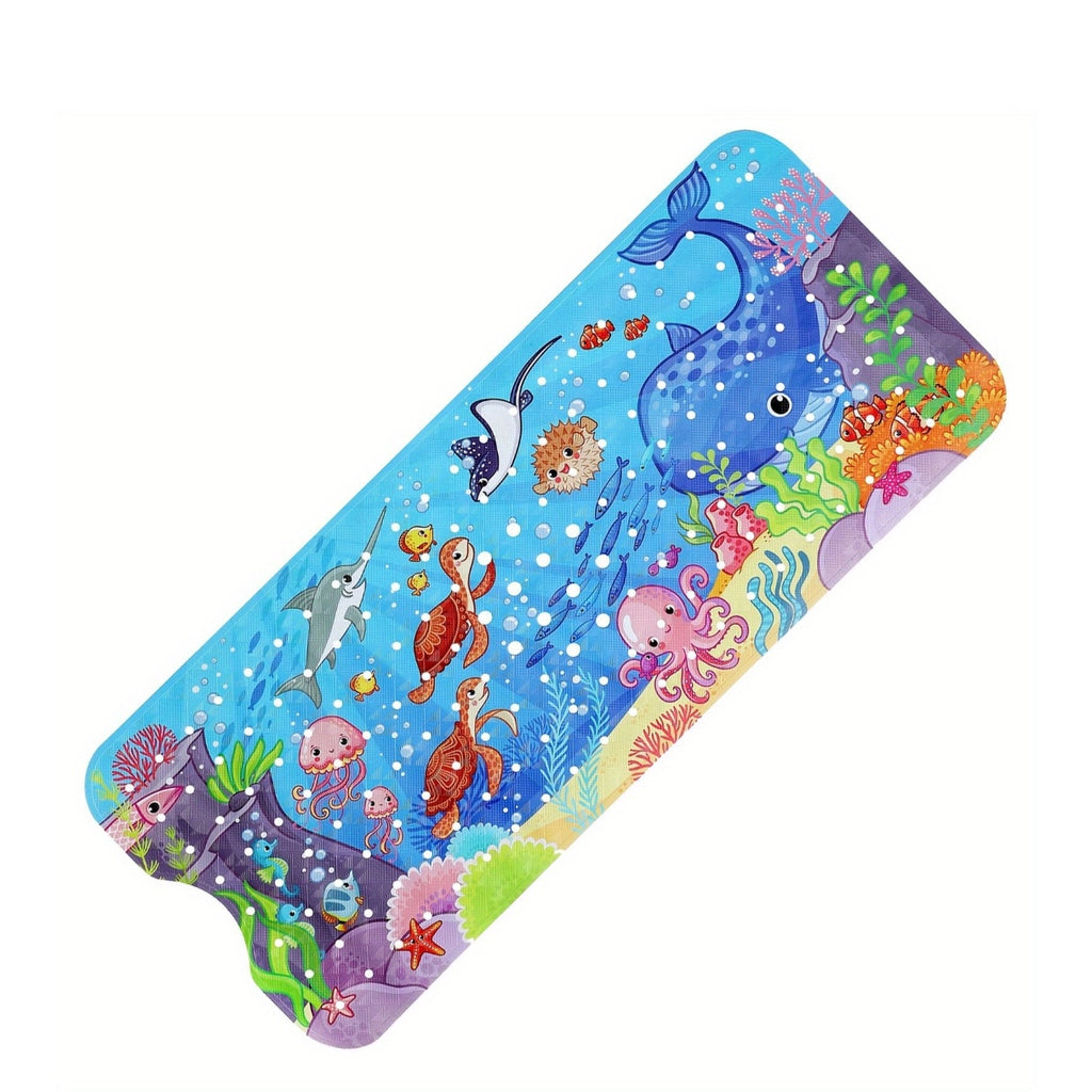 Tapis de bain antidérapant à motif de dessin animé pour la baignoire — Monptitlou