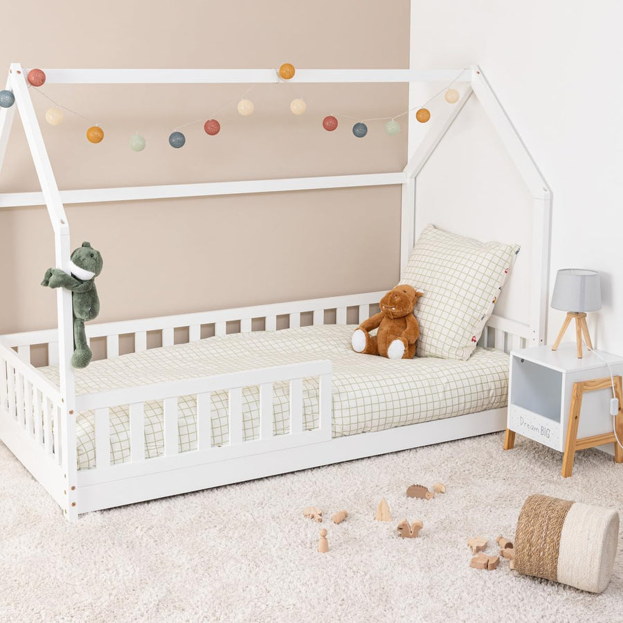 Lit cabane en bois pour enfant, 80 x 160 cm — Monptitlou