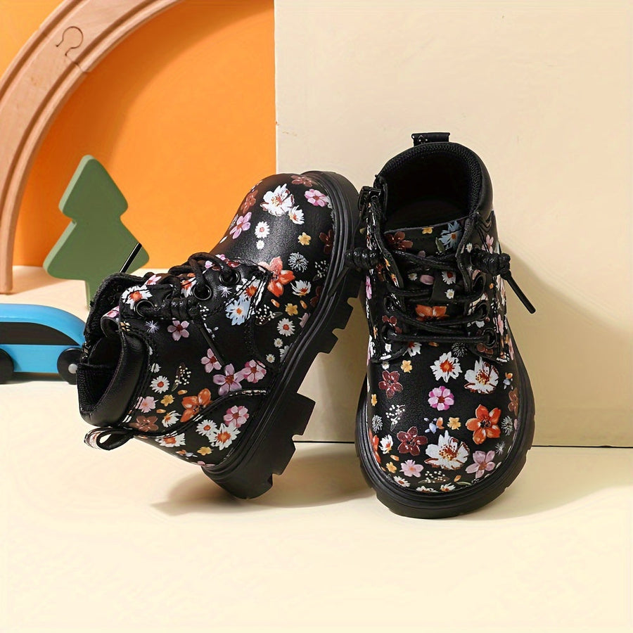 Bottes tendance à imprimé floral pour bébés filles — Monptitlou