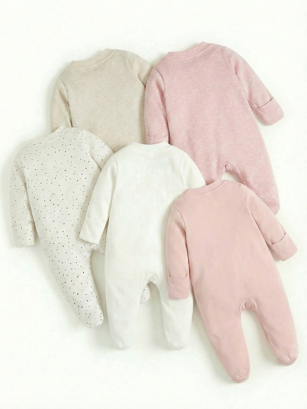 (Aléatoire 1pc) Barboteuse Bébé Double Fermeture Éclair Manches Longues, photo 15