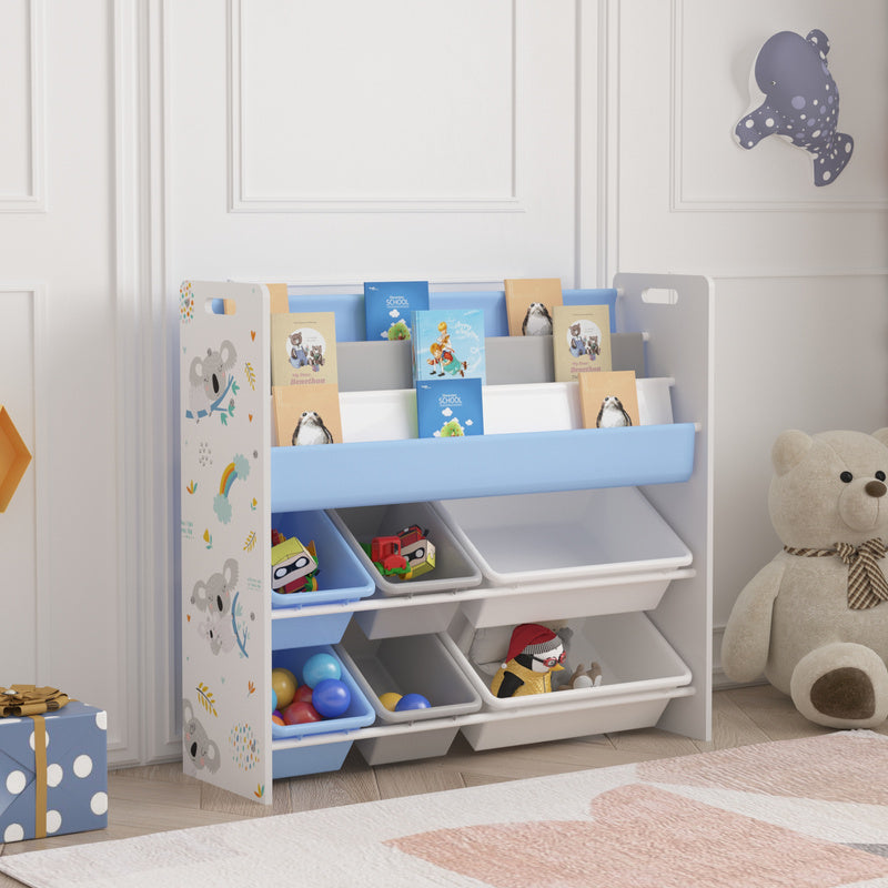 Étagère pour enfants 'Rødøy avec 6 boîtes 78 X 86 X 27 Cm — Monptitlou